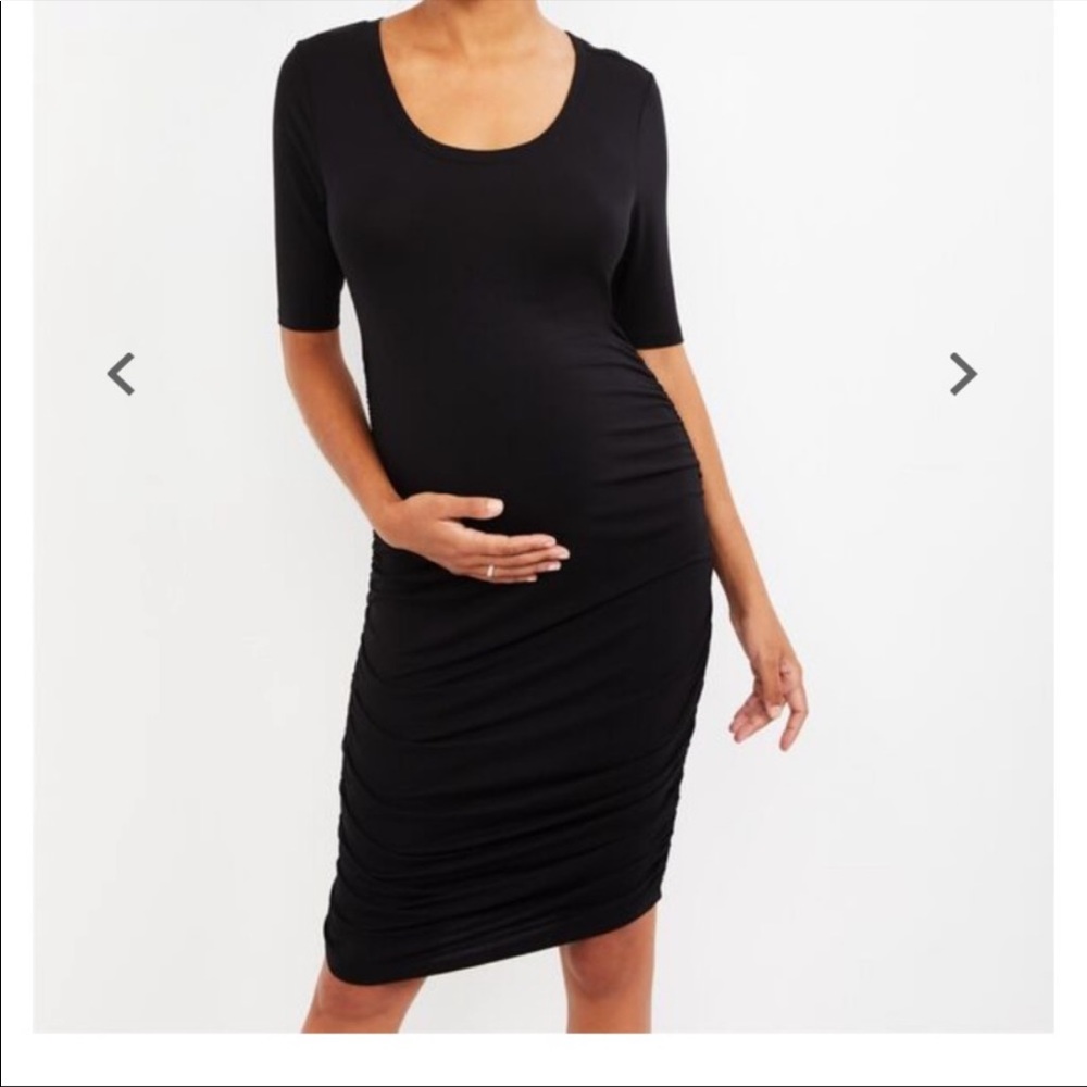 Motherhood Maternity Side Ruched maternity dress